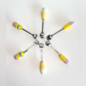 6 Ice Cream Soda Ice Cream Sundae Long Spoons